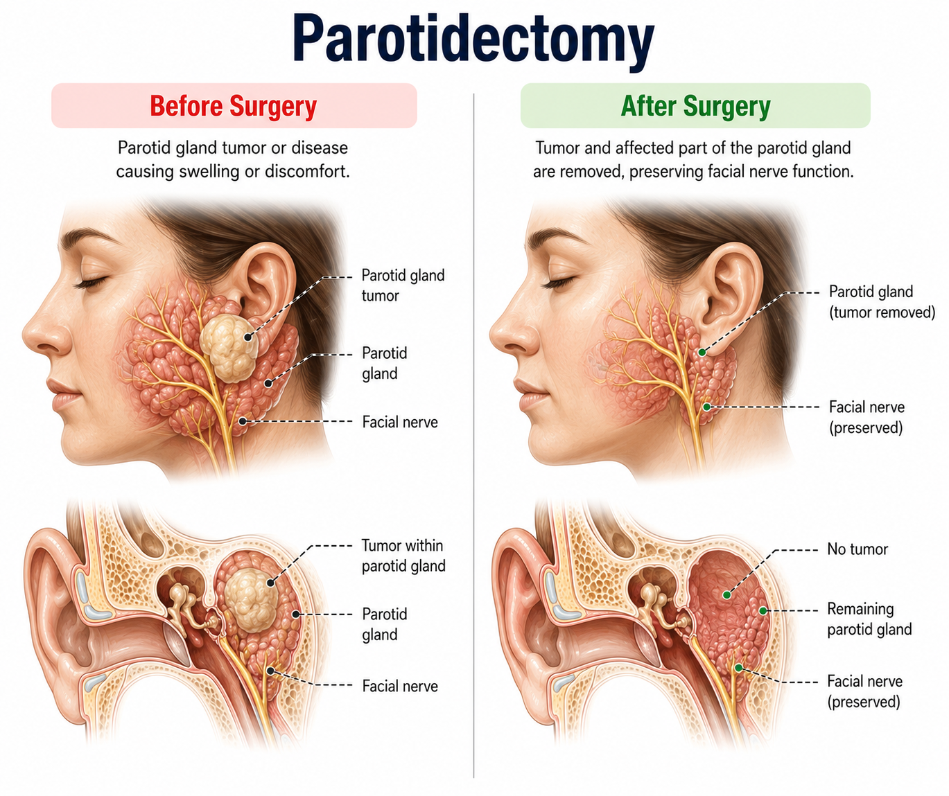 Parotidectomy — anatomy diagram